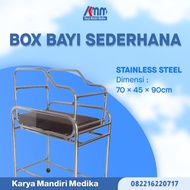 Box Bayi - Ranjang Bayi - Ranjang Tidur Bayi Stainless Steel