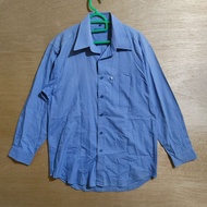Kemeja Lelaki D'URBAN Lengan Panjang Saiz M Blue Shirt Work Vintage ÷2
