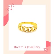 Dreams Jewellery 916 Gold Love Ring / Cincin Emas 916