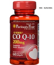 (hsd: 30/07/2023) Đẹp da trắng hồng tươi trẻ chống lão hóa Coq 10 200mg của Puritans Pride