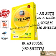 IK YELLOW A3 70GSM PHOTOSTAT PAPER / IK YELLOW A3 70G PAPER