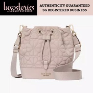 PRE-ORDER Kate Spade Spade Flower Quilted Fabric Bucket Bag KK076