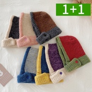 OMT | 1+1 ผาคลมหนาแบบถกสำหรบผหญง บาลาคลาวา ผาพนคอ ฮดกนหนาว ผาคลมหนาแบบบนน