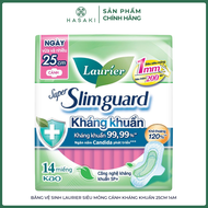 Băng Vệ Sinh Laurier Super Slimguard Siêu Mỏng Cánh Kháng Khuẩn 25cm Hasaki Sản Phẩm Chính Hãng