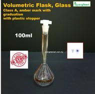 Volumetric Flask Class A graduation with PE Stopper 10ml to 250ml