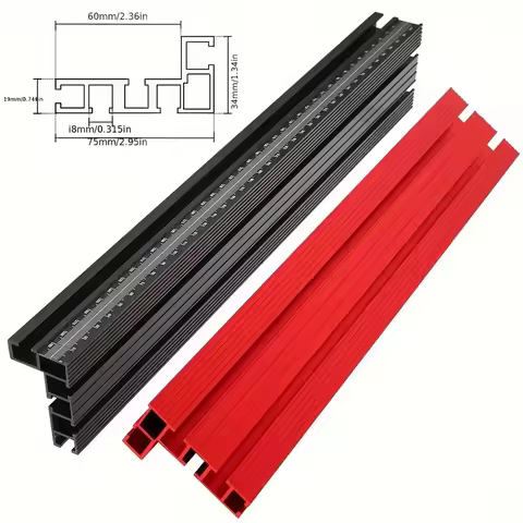 500mm 75 Type Aluminium Alloy Profile Fence Router Fence T-Track Table Fence System for Woodworking 