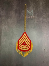 Gantungan Mobil Kaca Sevron Chevron Rumbai Taruna AKMIL, AKPOL, Angkatan Udara dan Angkatan Laut