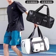 Professional Badminton Bag PU Leather Men's and Women's Single Shoulder Square Bag Large Capacity To