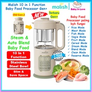 [🥳Ready stock] [Terbaru Gen+] Malish Smart Multi-Functional Baby Food Processor Gen+