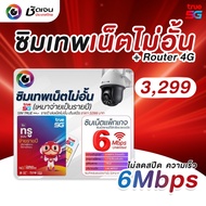ซิมเทพเน็ตไม่อั้น 6Mbps เหมาจ่ายเป็นรายปี
