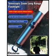 Telescopic Zoom Flashlight Portable Treasure Flashlight