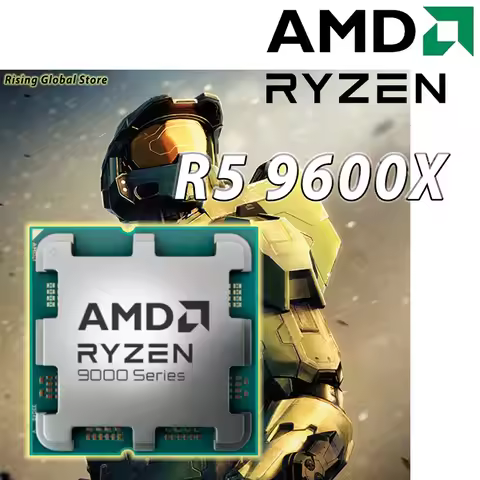 AMD R5 9600X 6-Core 12-Thread CPU NEW RYZEN 5 9600X 5.4GHz 65W TDP 100-000001405 Desktop gaming CPU 