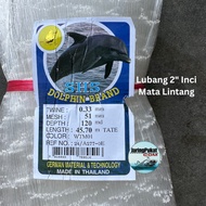 033MM x 51MM(2" Inch) x 120MD x 45.7MTR Jaring Ikan Tangsi /Mata Melintang / Isi Kosong / Warna Puti