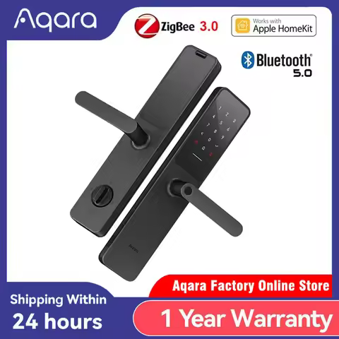 Aqara Smart Door Lock A100 Pro Fingerprint Lock APP Bluetooth Password NFC 7 Unlock Ways Support App