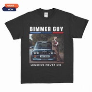 Versatile Pattern Print BMW E30 M Power Car T-shirt LEGENDS NEVER DIE BMW Top Mens and Womens T-shir