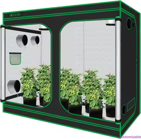 Grow Tent 96"x48"x78" 600D Mylar Hydroponic Indoor Grow Tent withObservation Window, Removabl Floor 