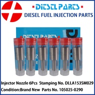 6PCS Diesel Engine Fuel Injector Nozzle DLLA153SM029 105025-0290 Automatic Parts Nozzle Fits for Isu