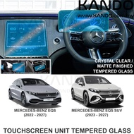 Mercedes Benz EQS Tempered Glass Benz EQS SUV Tempered Glass Benz EQS Screen Protector Benz EQS SUV 