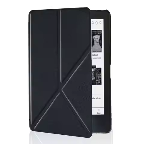 6 inch E-Reader Case Magnetic Multi-folding Stand Smart Cover Leather Shockproof Folio Cover for Rak