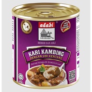 Kari Kambing / Lamb Curry Adabi dengan ubi kentang. 280gram / can.Ready Stock