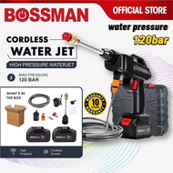 Bossman Water Jet Cordless Water Jet High Pressure Car Wash Floor Spray Gun Pressure Washer Mesin Cuci Kereta
