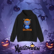 Derpy Tiger Halloween Long Sleeve Hoodie Cotton Soft Breathable Print Unisex 9 M-3XL