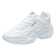 Dad''s Shoes Men''s 2024 Spring New Korean Style Men''s Sports Running Shoes Thick-Soled Student Men