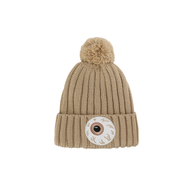 หมวกไหมพรมถักแบบสวมหัว MISHKA ทรงกลม สไตล์ย่านที่อยู่อาศัยสำหรับผู้ชายและผู้หญิงในฤดูใบไม้ร่วง/ฤดูหน