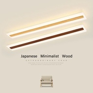 Japanese Wood Grain Long Ceiling Light Minimalist Hallway Light Bedroom Light Balcony Light Suitable