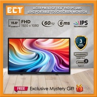 Acer PM161QT 15.6" FHD (1920 x 1080) IPS 6ms 60Hz Portable Touchscreen Monitor (Type-C, Mini HDMI)