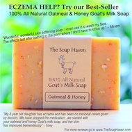 THE SOAP HAVEN Oatmeal Honey Goat Milk Soap (BEST SELLER for Eczema, Psoriasis, Rosacea!)8