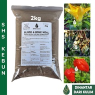 Blood and Bone Meal Baja Bunga Organic Fertilizer 2kg Baja Organik NPK 3:9:1 Phosphorus Fertilizer 磷肥 开花肥 Baja Durian SHS Kebun