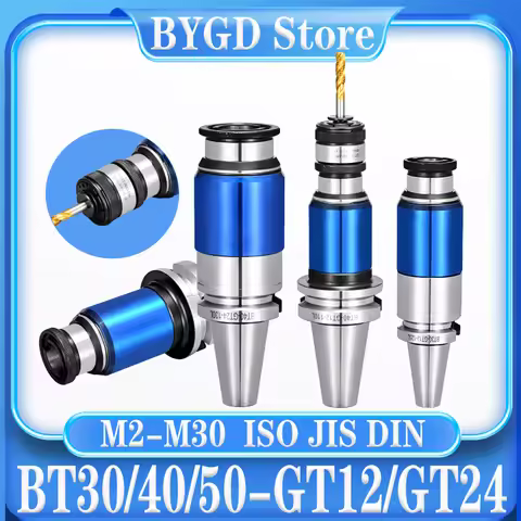 BYGD BT30 BT40 BT50 GT12 GT24 telescopic tapping tool holder M2-M30 ISO JIS DIN GT Tap chuck Collet 