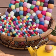 糖果 | 尼泊爾手工羊毛氈杯鍋墊