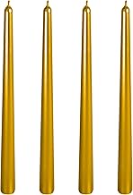 Wrcevtor 10 inchTaper Candles Set of 4 |7.5 hrs Clean Burning Unscented, for Wedding, Parties,Home D