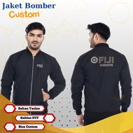 Fiji Airways Jacket merchandise Maskapai Jacket MS10 Custom Bomber Jacket