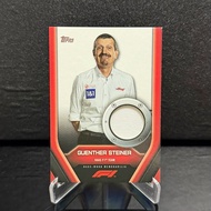F1 Topps Card (RELIC PATCH) - Guenther Steiner (Haas F1) - RACE WORD MEMORABILIA