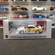 CM64-ER34-03 CM Model LB ER34 Super Silhouette Nissan Skyline - White