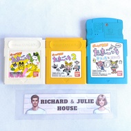Lot 3 Gameboy WORKING Cartridge Set Tamagotchi Nintendo Retro Game Boy GB Japan