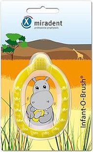 Miradent Infant-O-Brush Learning Toothbrush Yellow 1 Piece | with Super Soft Bristle Field | From 3r