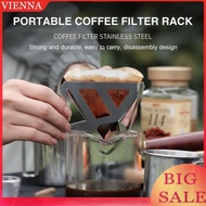 Stainless Steel Coffee Filter Cup Folding Portable Coffee Drip Rack Dripper
