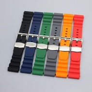 20mm 22mm Silicone Strap For Seiko SKX007 SRP777J1 CITIZEN Diving Sport Waterproof Wrist Band Bracel