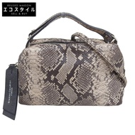 Gianni Chiarini ALIFA S 蟒蛇紋兩用手提包/單肩包，女士，米色，561（二手）- 成色極佳