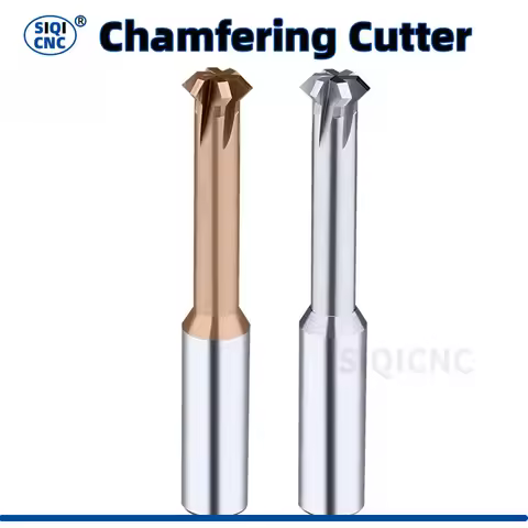 SIQICNC Double Angular Chamfering Cutter Inner Chamfer 90 60 Degree for Metal Hole Internal Burr Rem