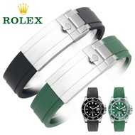Rolex Watch Strap Rolex Black Water Ghost Green Water Ghost Daytona Men's Rubber Silicone Strap Original Watch Chain Acc