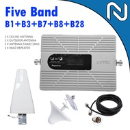 Five BAND B1+B3+B7+B8 PHONE SIGNAL BOOSTER REPEATER Internet Booster 900 1800 2100 2600mhz 2g 3g 4g 