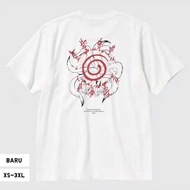 T SHIRT UNIQLO GRAFIS UT NARUTO SEAL TYPE WHITE | KAOS ANIME OFF NEW 2024