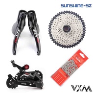 ZSBHT SENSAH SRX PRO 1X11ความเร็ว11วินาทีจักรยานเสือหมอบกลุ่ม STI R/l Shifter + รางโซ่ล้อหลัง + เทป