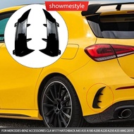 SMS 2Pcs Car Rear Bumper Spoiler Side Canards Fin Air Vent Fit For Mercedes-Benz Accessories CLA W17
