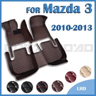 RHD Car floor mats for mazda 3 2010 2011 2012 2013 Custom Auto Foot Pads Automobile Carpet Cover Interior Accessories